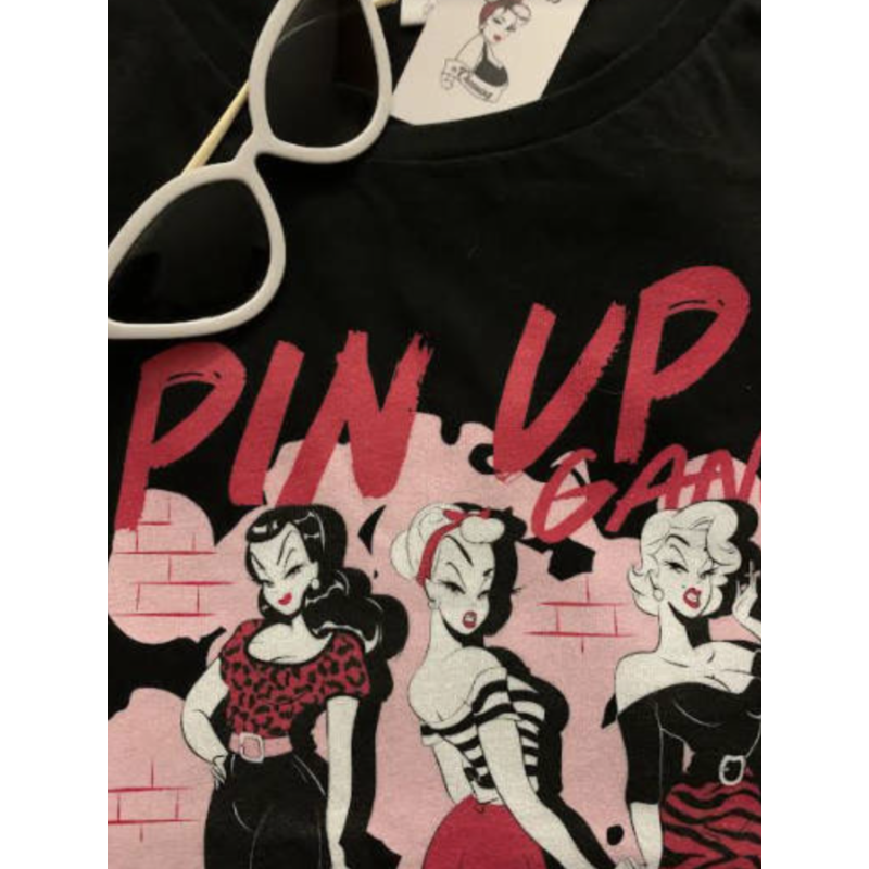 TEE PINUP GANG BLACK