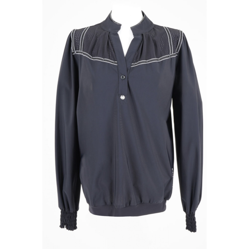 Blouse Studs Zwart/wit