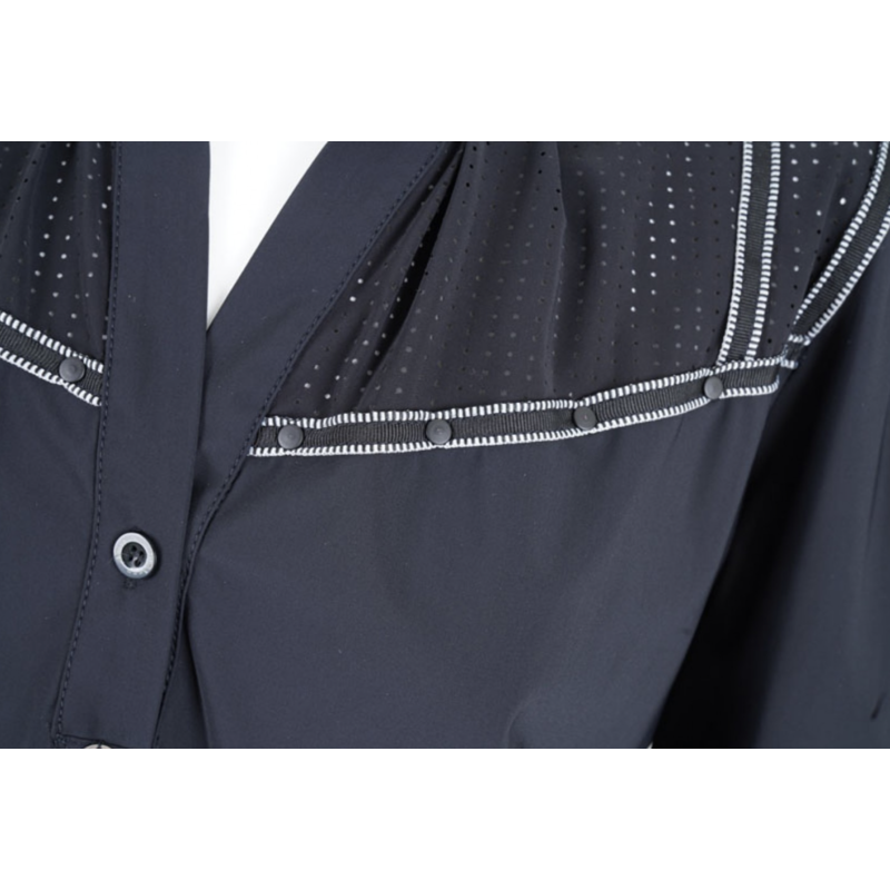 Blouse Studs Zwart/wit