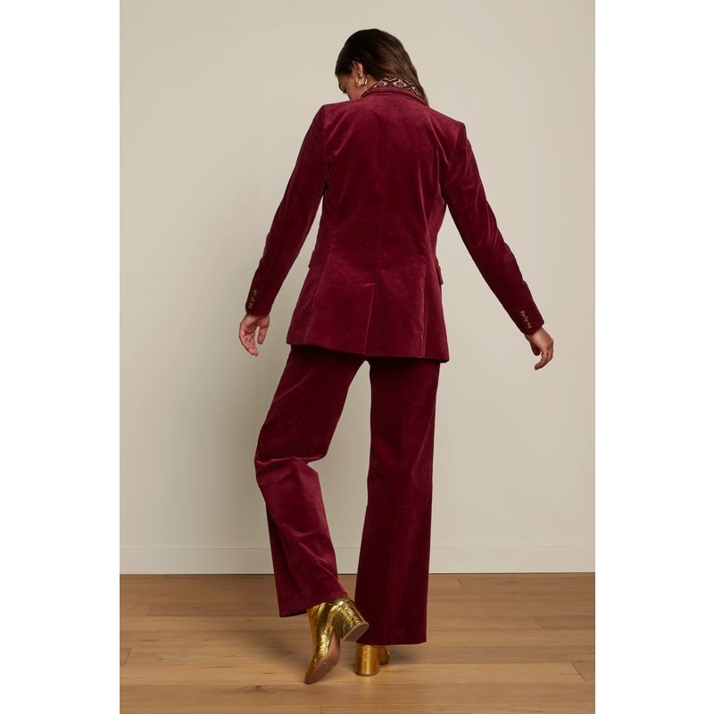 Marcie Corduroy Beet red