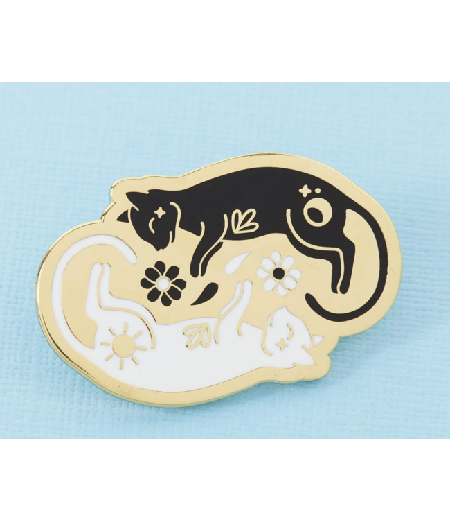 Twin Kitties Enamel Pin