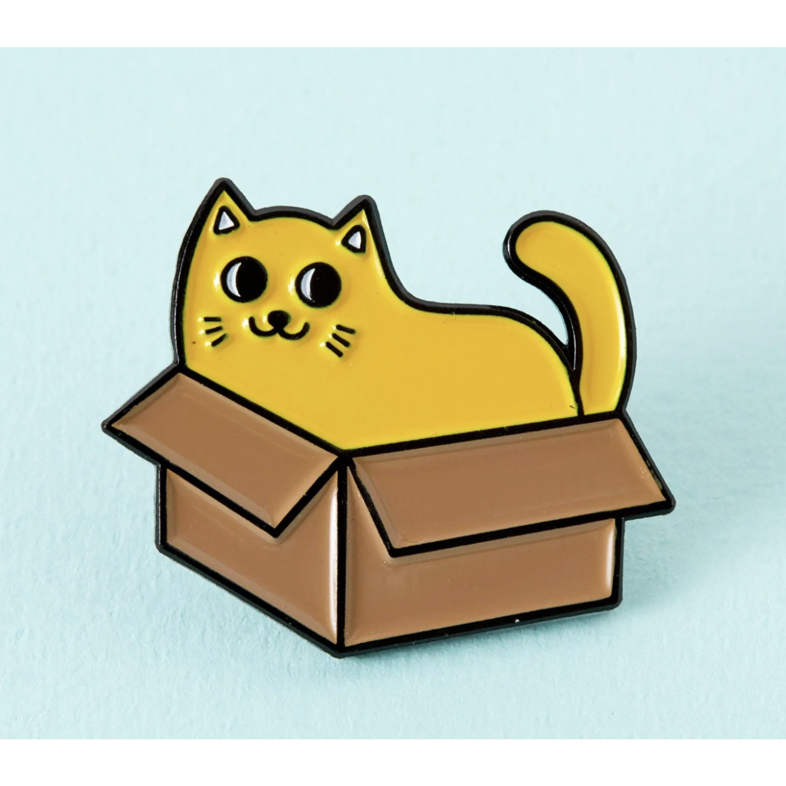 Punky Pins Cat in a Box Soft Enamel Pin