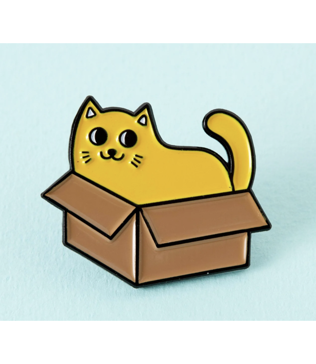 Cat in a Box Soft Enamel Pin