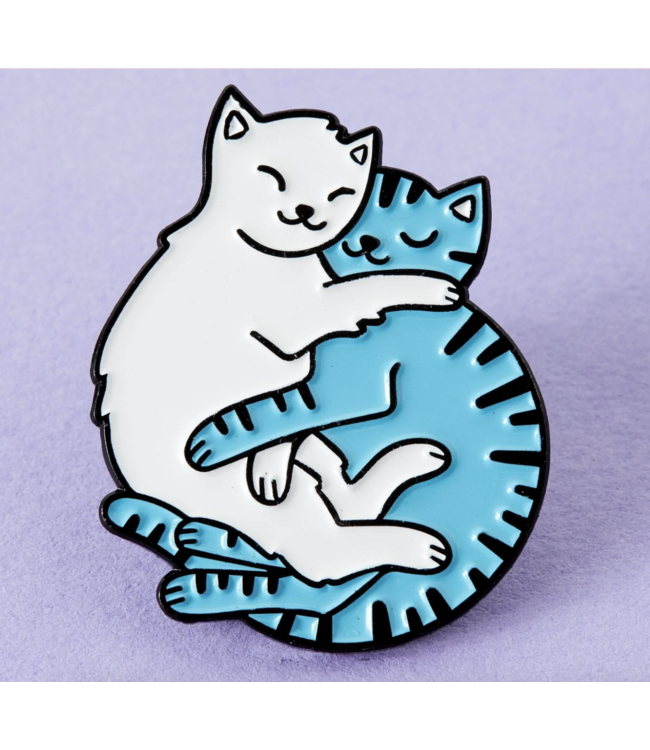 Cuddling Cats Soft Enamel Pin