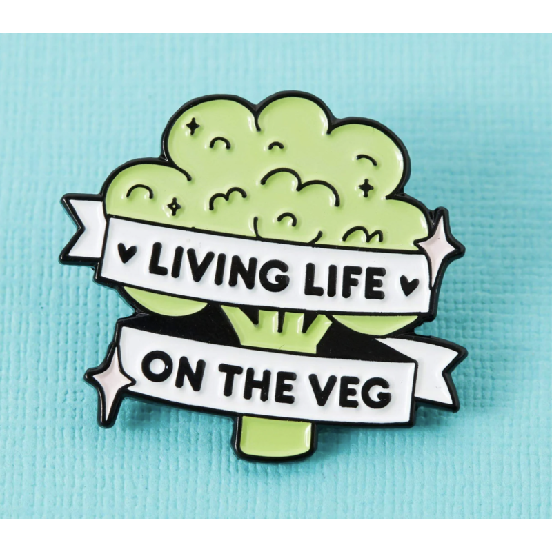 Living Life On The Veg Enamel Pin