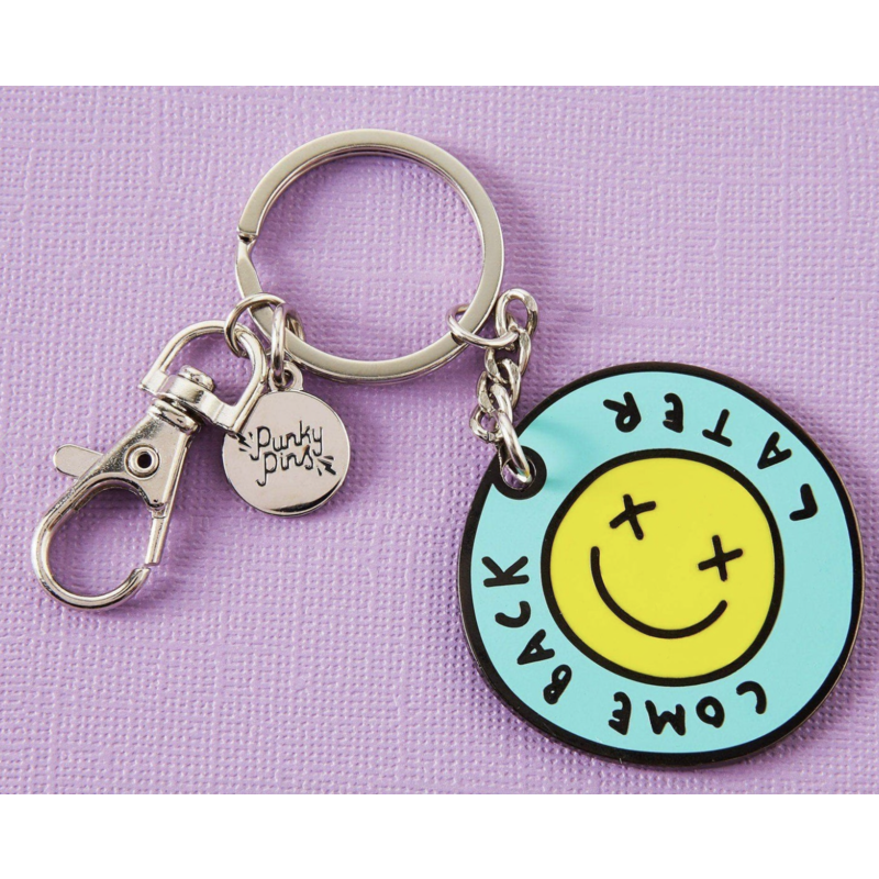 Come Back Later Enamel Keyring