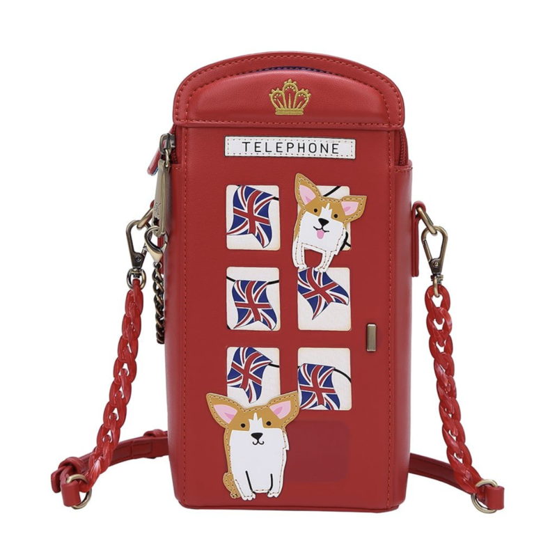London Cats and Corgis Telephone Box