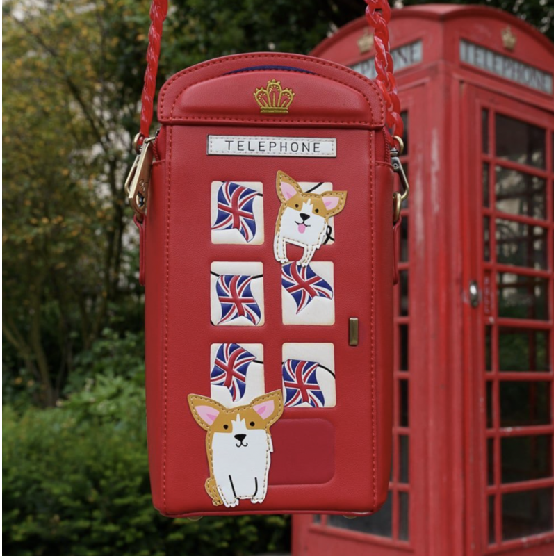 London Cats and Corgis Telephone Box