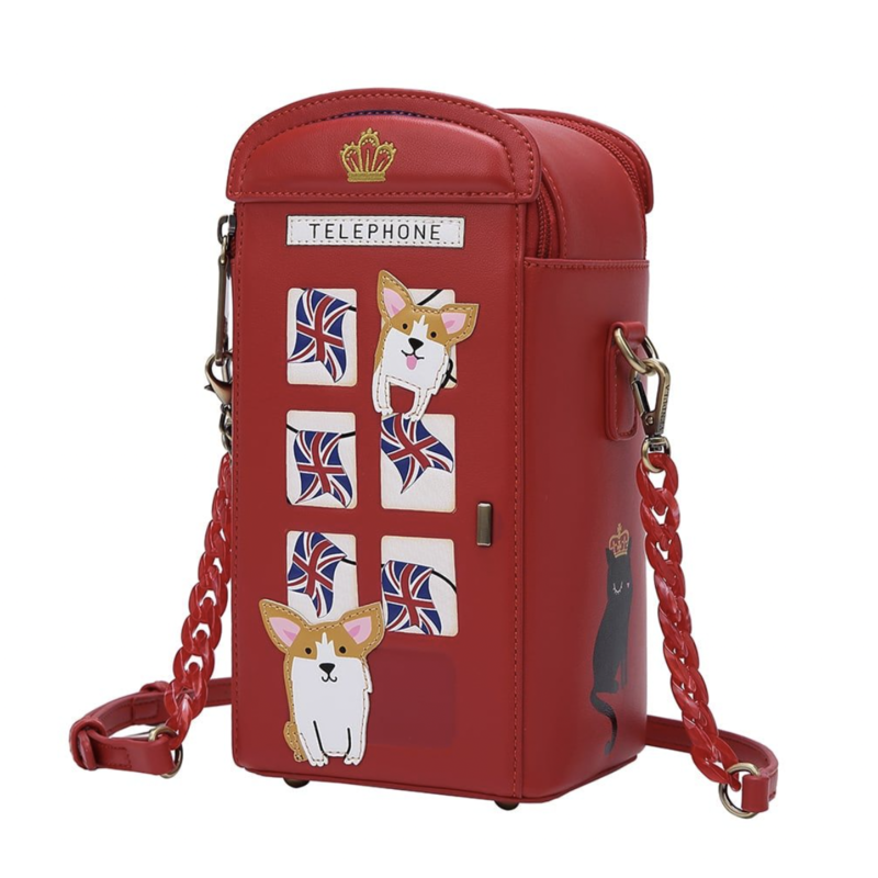 London Cats and Corgis Telephone Box
