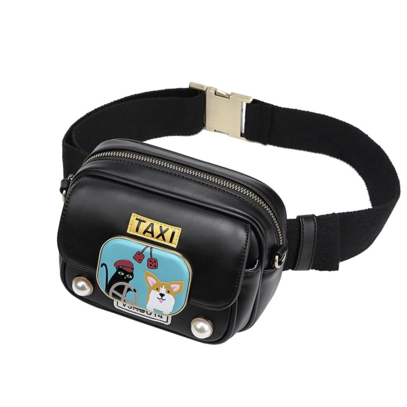 London Cats and Corgis Taxi Crossbody