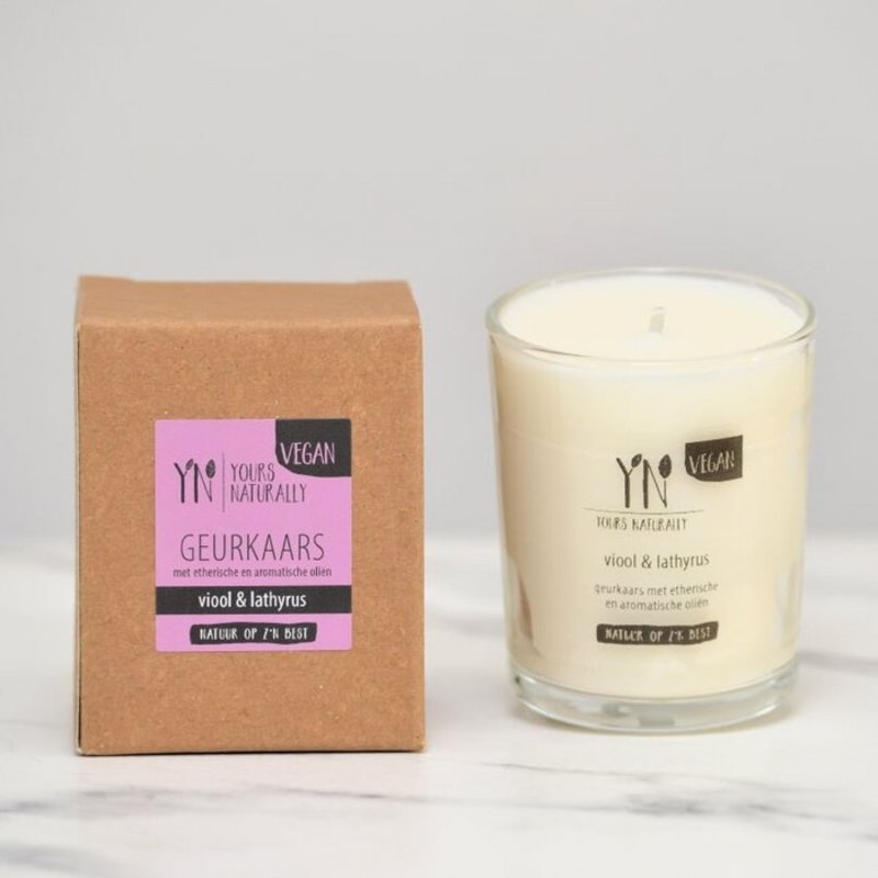 Geurkaars Viool & Lathyrus