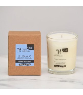 Yours Naturally Scented candle Vintage Wood Hyacinth