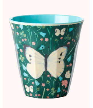 Rice Rice Melamine Cup Butterfly Green