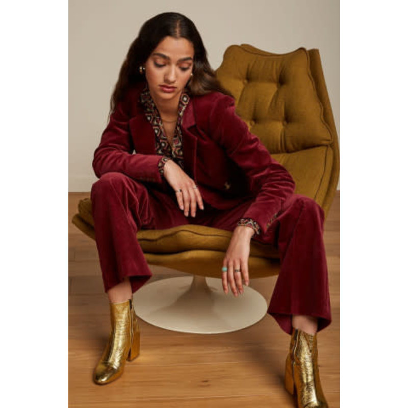 Marcie Corduroy Beet red