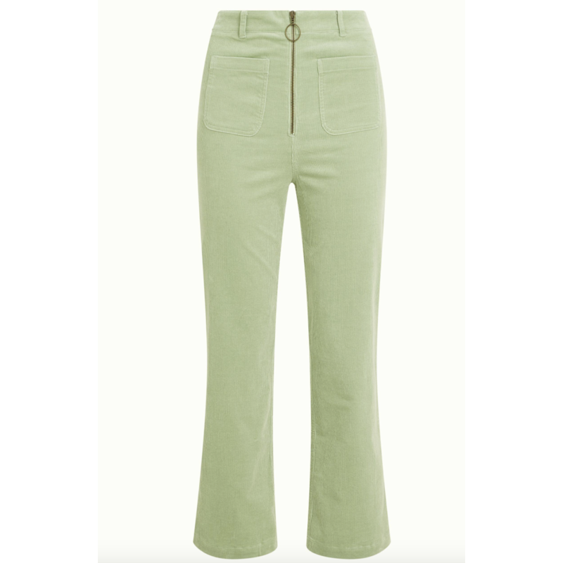 High Waist Zip Pants Babyrib