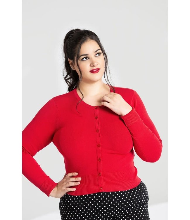 Paloma Cardigan Red