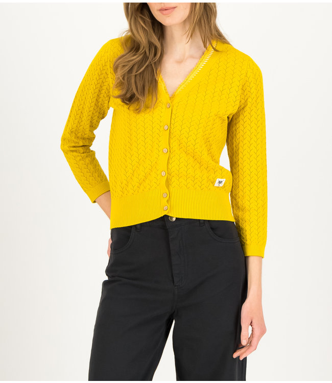 Blutsgeschwister Sweet Petite - yellow pigtail knit