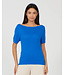 Boatneck Top Blauw