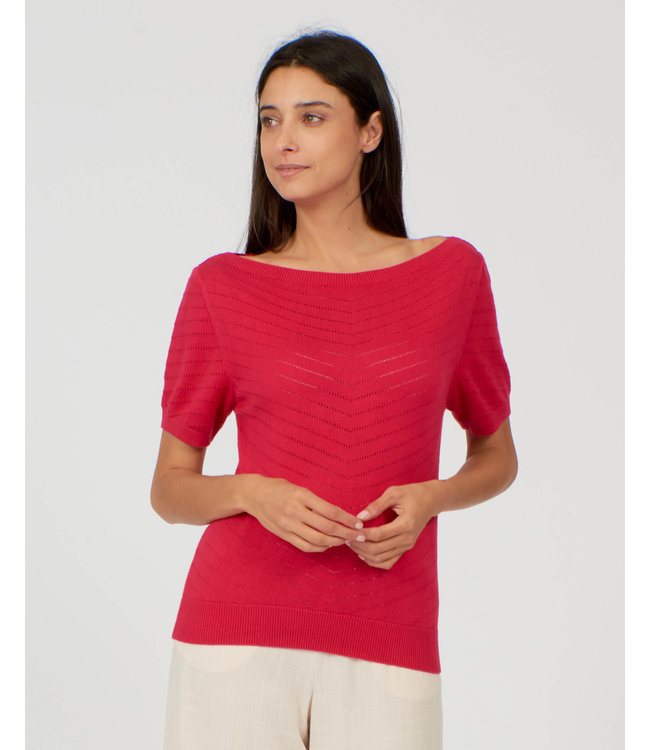 Boatneck Solid Magenta