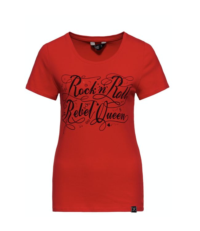 Shirt Rock & Roll Queen Rood