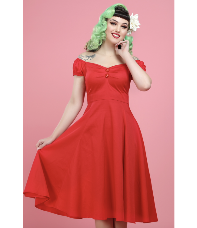 Collectif Dolores Doll Classic Cotton Red