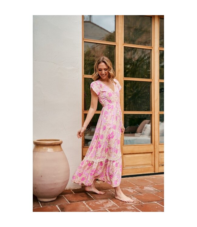 Petal rose Carmen Maxi Dress