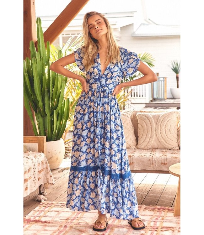 Francesca Print maxi dress