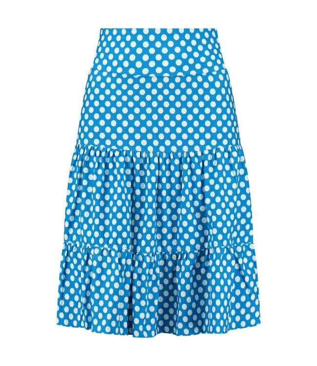 Ruffle Skirt Polka Dot Blue