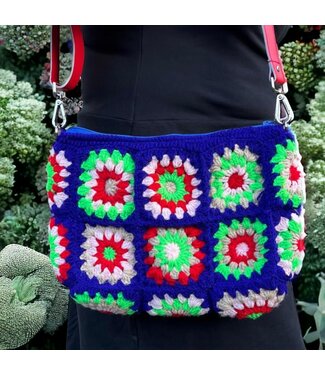 21BagsandMore Crochet Bag navy