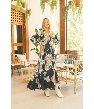 Jaase Midnight Bloom Sabrina Maxi