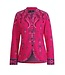 Jacquard Jacke Blumen Pink