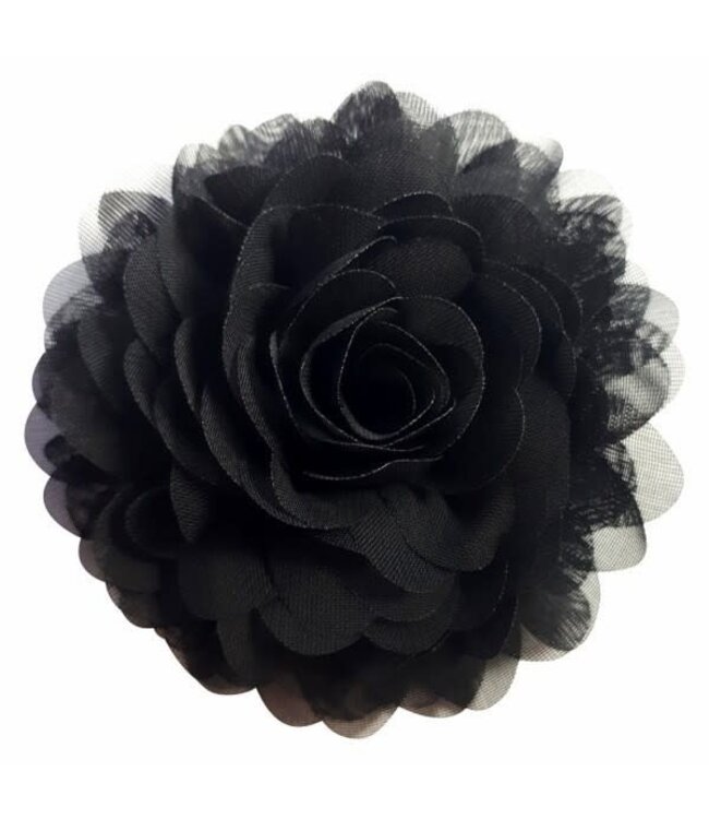 Black Chiffon Corsage