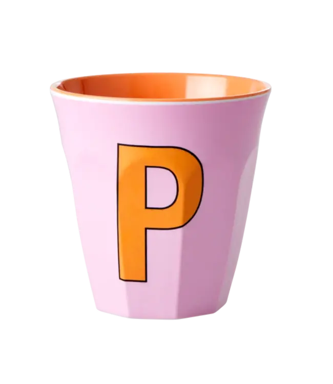 Alfabet Beker roze  P