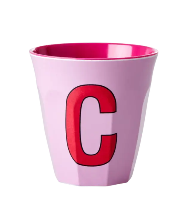Alfabet Beker Roze C
