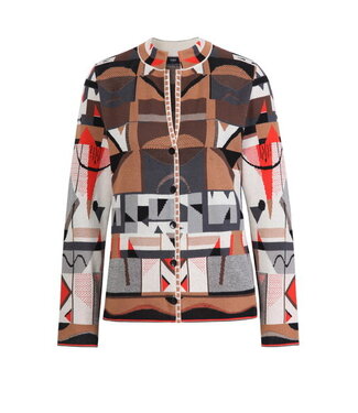 IVKO Jacquard Cardigan Abstract Motive