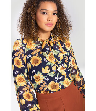 Hell Bunny Sunflower Blouse