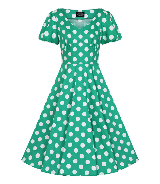 Nina Polka Dot Swing dress