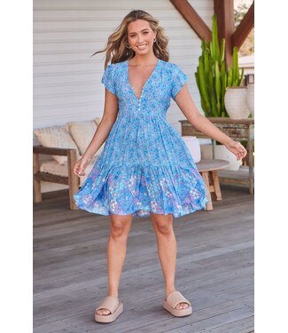 Jaase Blue Pompeii Tracey Dress