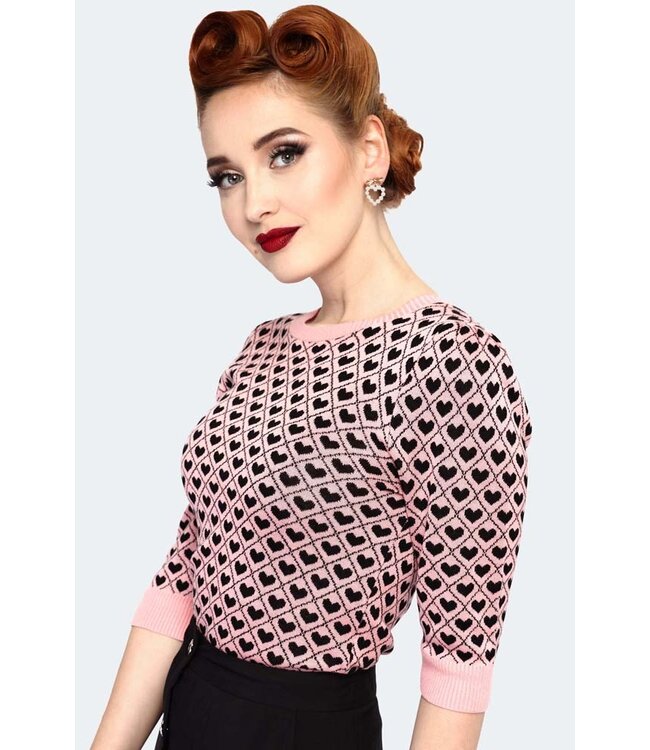 Heart Pattern Sweater