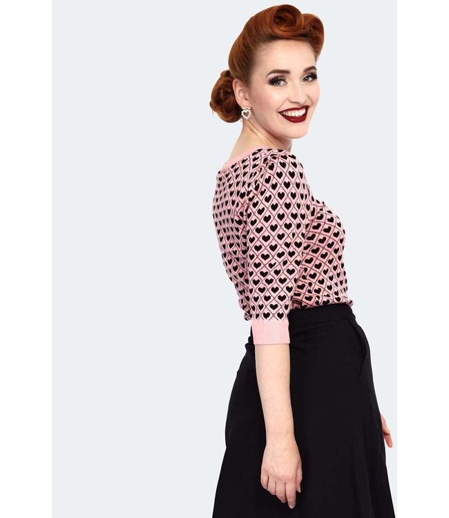 Heart Pattern Sweater