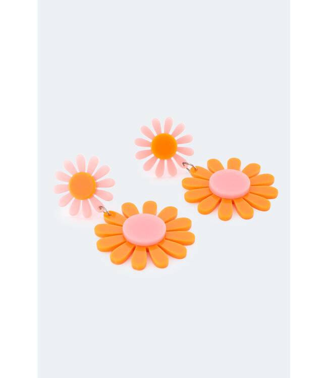 RETRO FLOWER EARRINGS