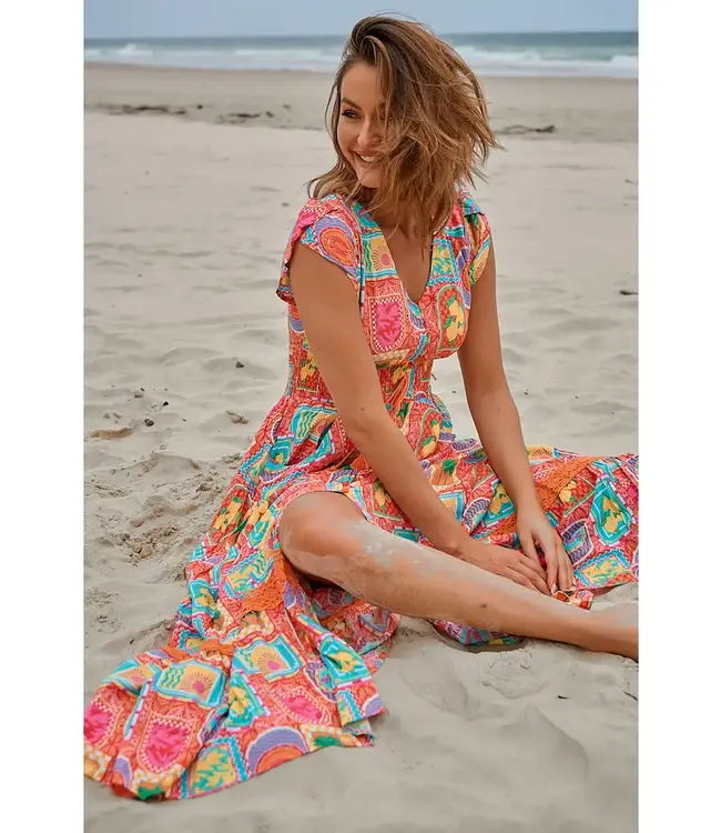 SICILY PRINT ROMI MAXI