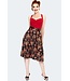 QUEEN OF HEARTS MID LENGTH FLARE SKIRT