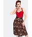 QUEEN OF HEARTS MID LENGTH FLARE SKIRT