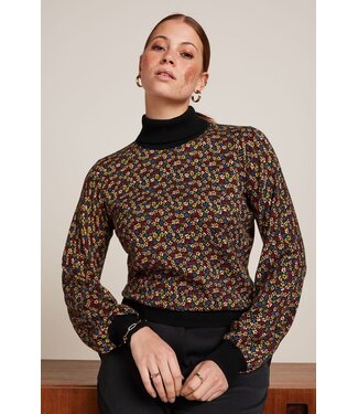 King Louie Rollneck Bell Top Flaminga