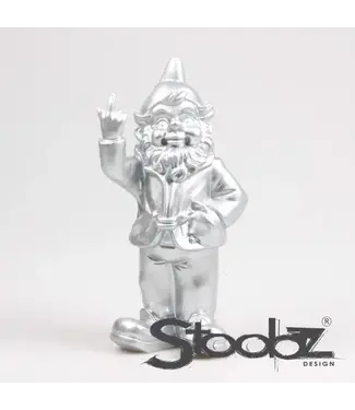 Stoobz Kabouter Zilver 20 cm