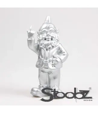 Stoobz Kabouter Zilver 10 cm