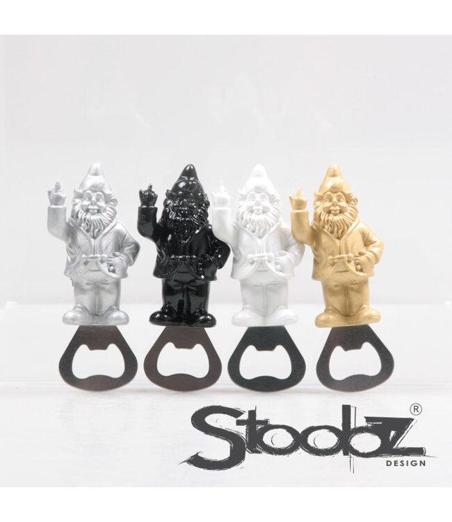 Kabouter Flessenopener Wit Magneet