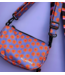 Tas reversible Bloem/streep