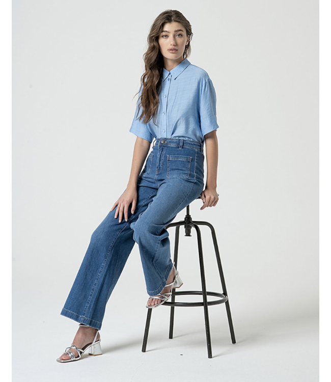 Flared Pants with Pockets